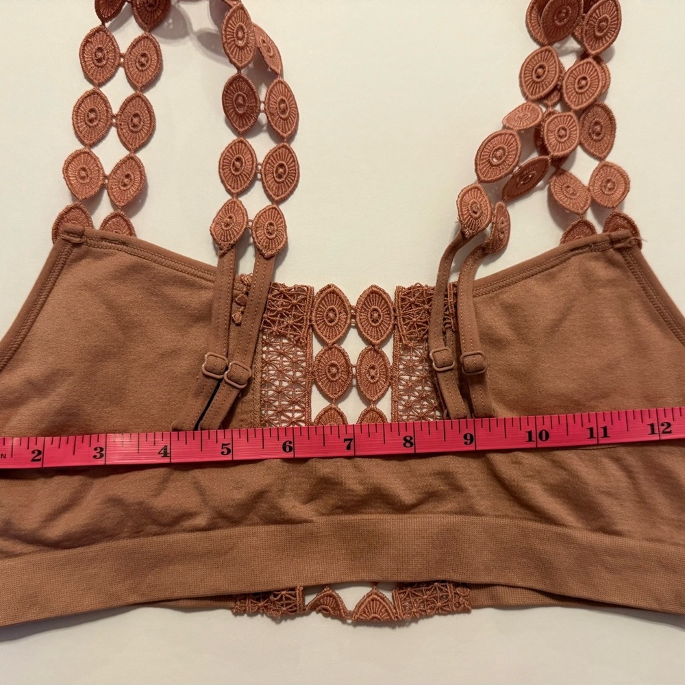 Pink Bralette with Cut Out Straps | size medium - Picture 6 of 8